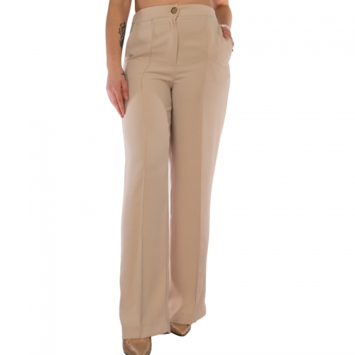 WIDE TROUSERS ARTIC SAND