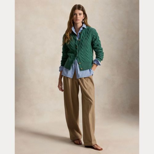 SWEATER-CARDIGAN CLOVER GREEN HE