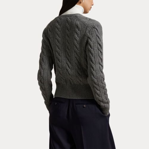 SWEATER-CARDIGAN FLANNEL GREY HE