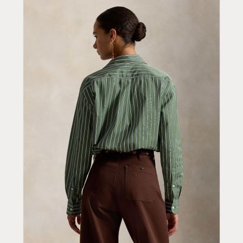 LS RMSY ST-LONG SLEEVE-BLOUSE 2064 GREEN-WHIT